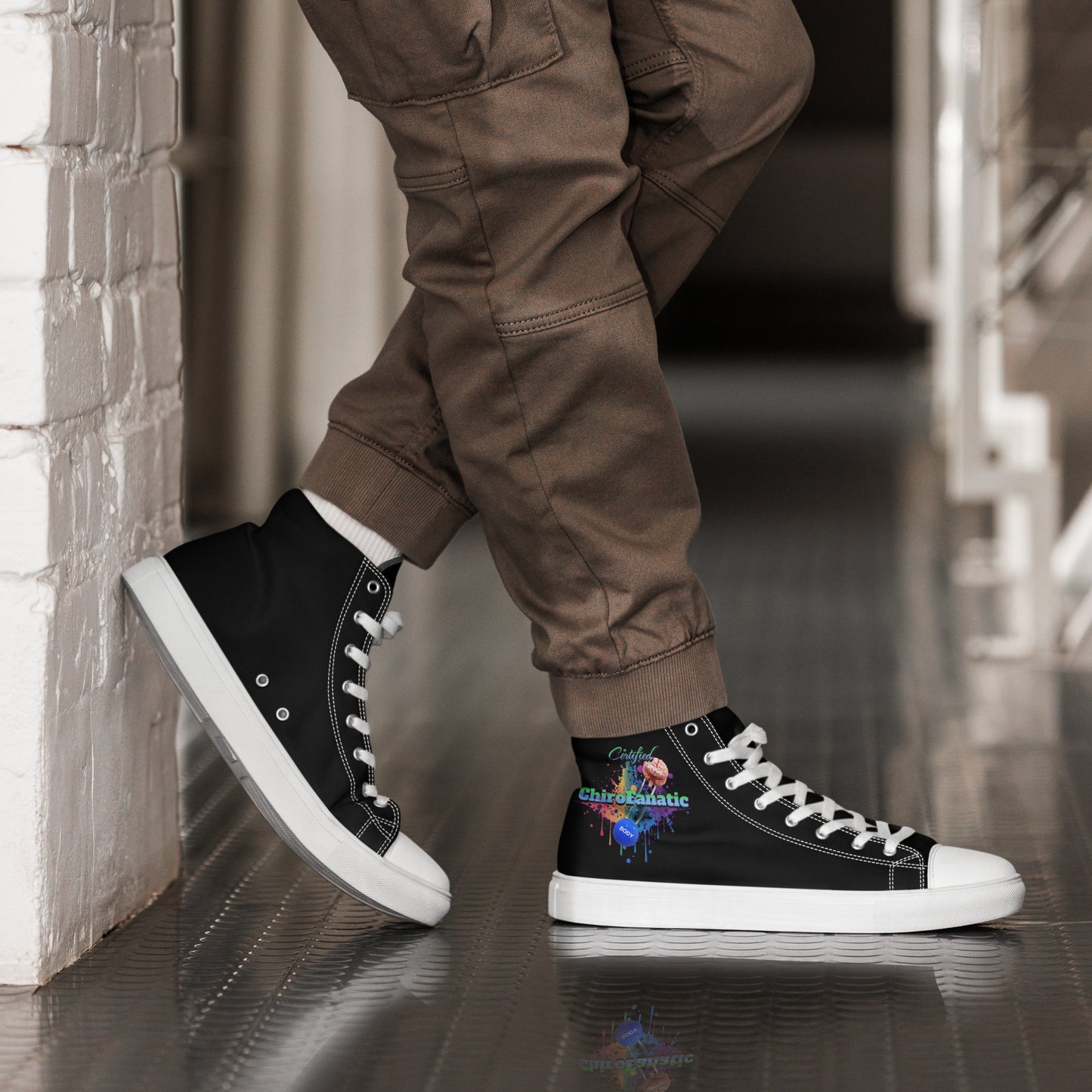 Men’s ChiroFanatics High Top Canvas Shoes